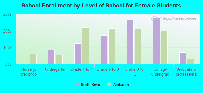 School Enrollment by Level of School for Female Students