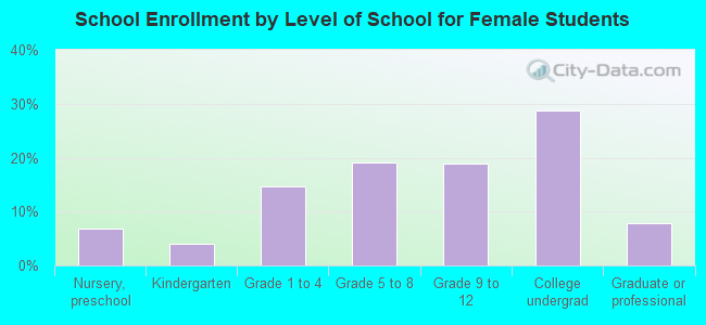 School Enrollment by Level of School for Female Students