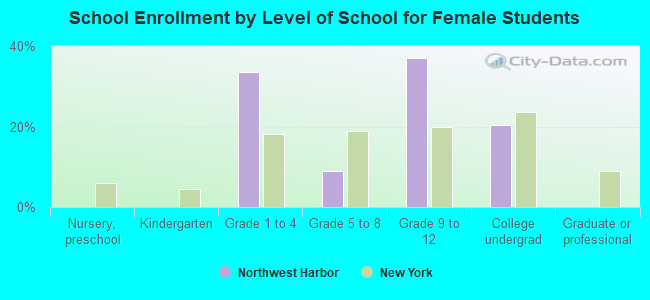 School Enrollment by Level of School for Female Students