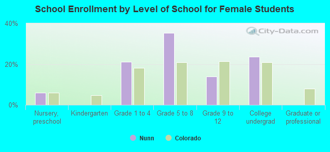 School Enrollment by Level of School for Female Students