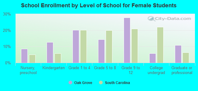 School Enrollment by Level of School for Female Students