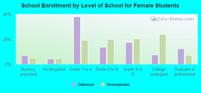 School Enrollment by Level of School for Female Students