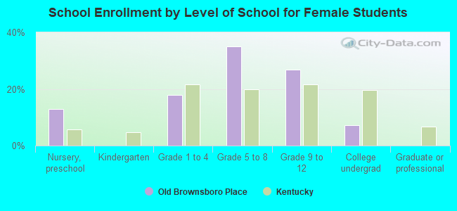 School Enrollment by Level of School for Female Students