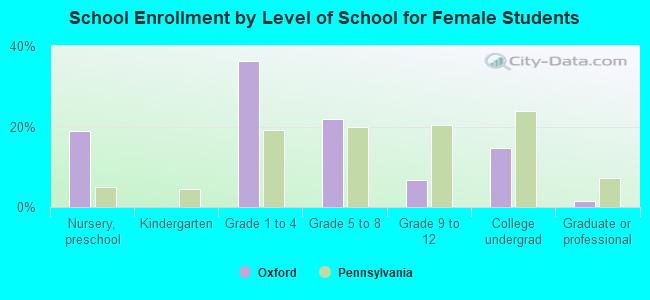 School Enrollment by Level of School for Female Students