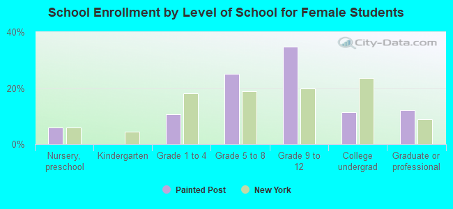 School Enrollment by Level of School for Female Students