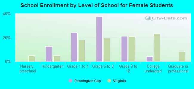 School Enrollment by Level of School for Female Students