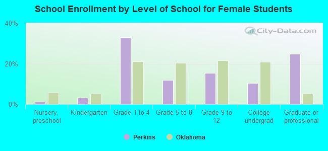 School Enrollment by Level of School for Female Students