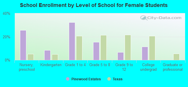 School Enrollment by Level of School for Female Students