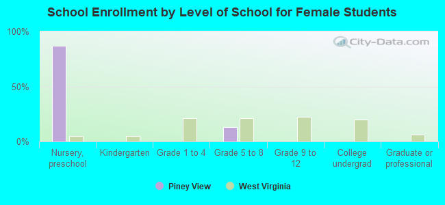 School Enrollment by Level of School for Female Students