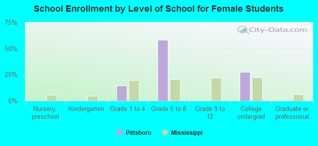 School Enrollment by Level of School for Female Students