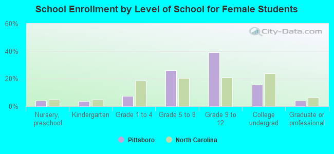 School Enrollment by Level of School for Female Students