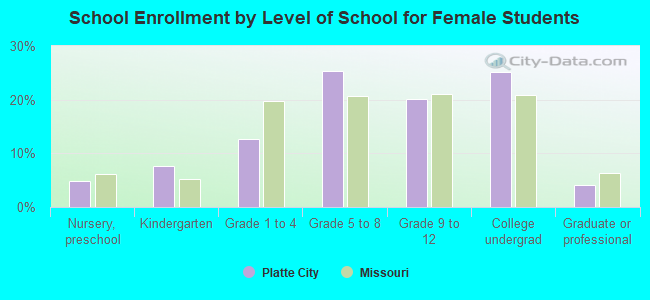 School Enrollment by Level of School for Female Students