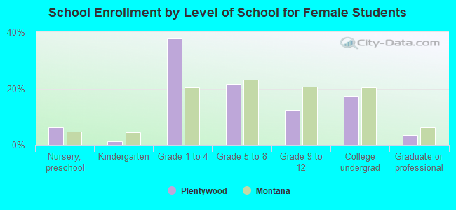 School Enrollment by Level of School for Female Students