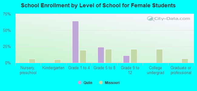 School Enrollment by Level of School for Female Students