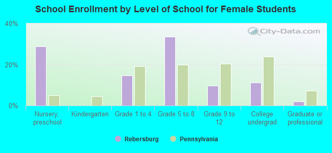 School Enrollment by Level of School for Female Students