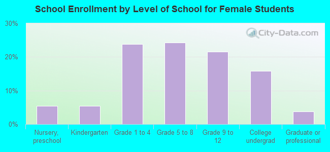 School Enrollment by Level of School for Female Students