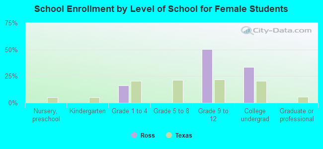 School Enrollment by Level of School for Female Students