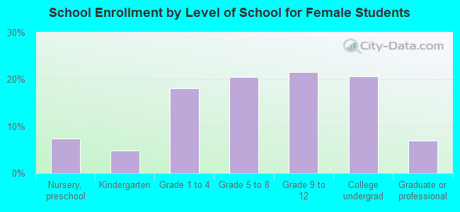 School Enrollment by Level of School for Female Students