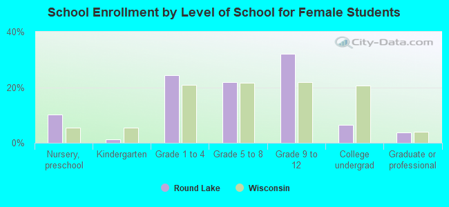 School Enrollment by Level of School for Female Students