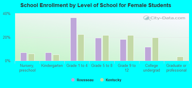 School Enrollment by Level of School for Female Students