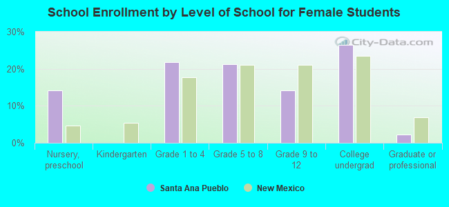 School Enrollment by Level of School for Female Students