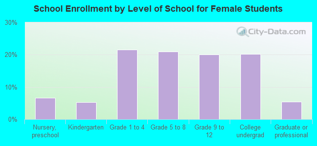 School Enrollment by Level of School for Female Students