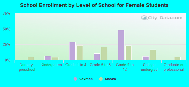 School Enrollment by Level of School for Female Students