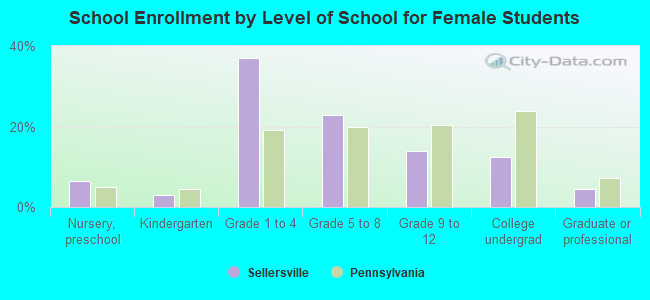 School Enrollment by Level of School for Female Students