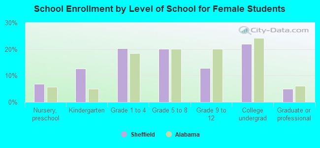 School Enrollment by Level of School for Female Students