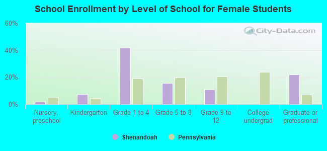 School Enrollment by Level of School for Female Students