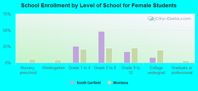 School Enrollment by Level of School for Female Students