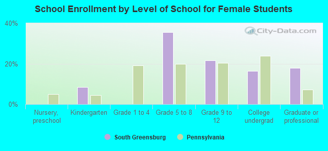 School Enrollment by Level of School for Female Students