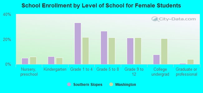 School Enrollment by Level of School for Female Students