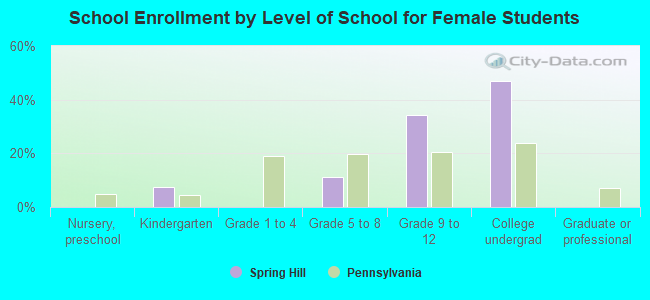 School Enrollment by Level of School for Female Students