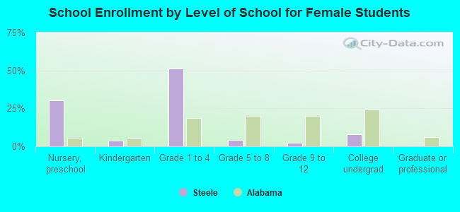 School Enrollment by Level of School for Female Students