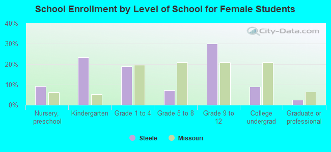 School Enrollment by Level of School for Female Students