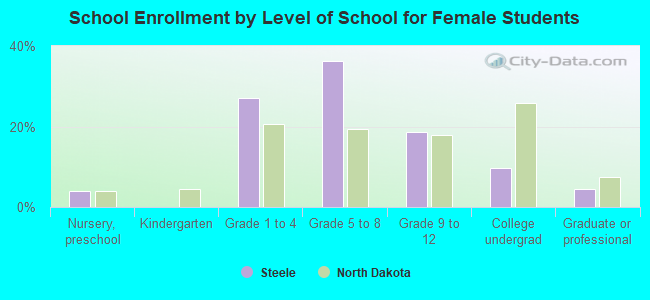 School Enrollment by Level of School for Female Students