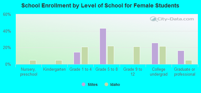 School Enrollment by Level of School for Female Students