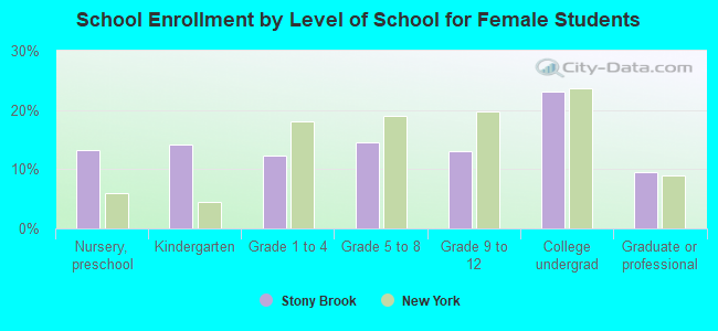 School Enrollment by Level of School for Female Students