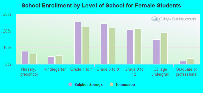 School Enrollment by Level of School for Female Students