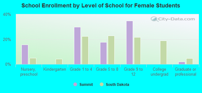 School Enrollment by Level of School for Female Students