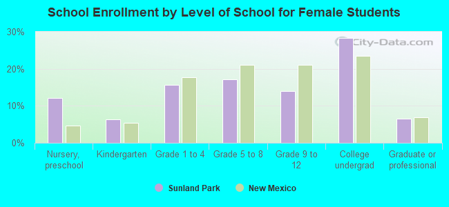 School Enrollment by Level of School for Female Students