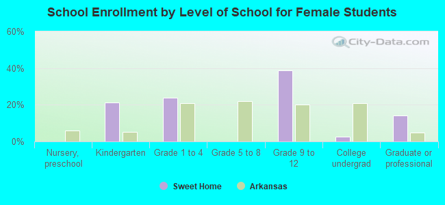 School Enrollment by Level of School for Female Students