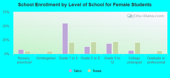 School Enrollment by Level of School for Female Students