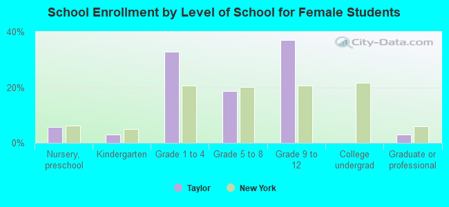 School Enrollment by Level of School for Female Students