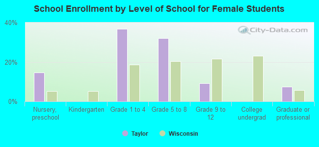 School Enrollment by Level of School for Female Students