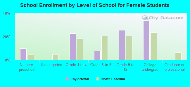 School Enrollment by Level of School for Female Students