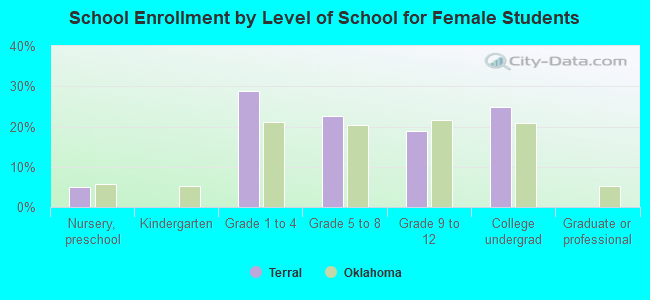 School Enrollment by Level of School for Female Students