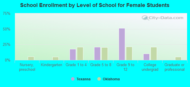 School Enrollment by Level of School for Female Students