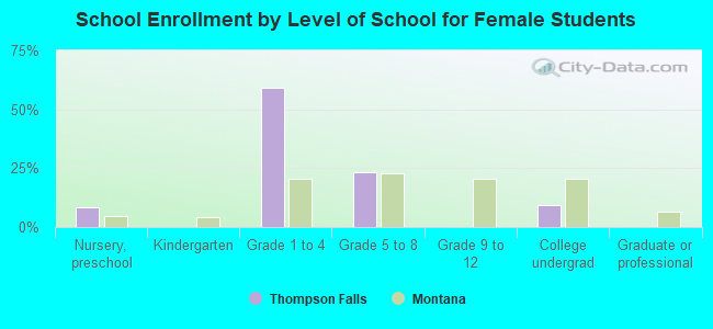 School Enrollment by Level of School for Female Students